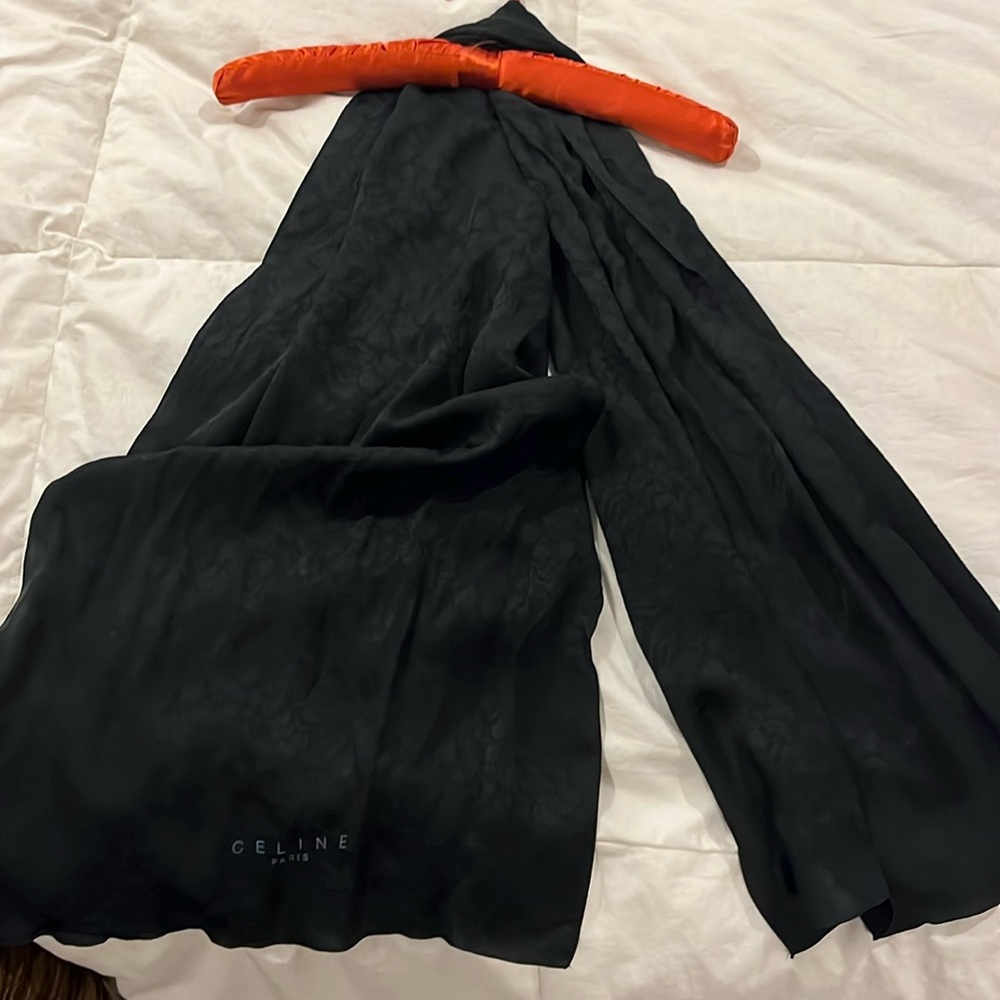 Like new Celine black scarf